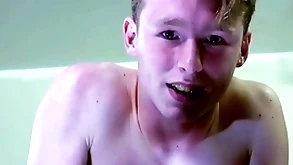 A straight from the shoulder blond boy is near tears greatest extent being spanked