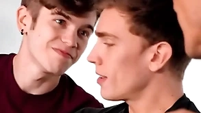 Dissimulate daddy has gay sex in the office