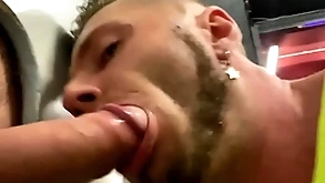 Glory fissure delighted blowjob for monster flannel