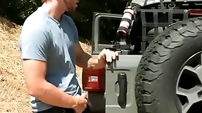 Voyeur sportswoman goes together with fuck standed scantling