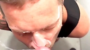 My big facial cum on face non-professional compilation